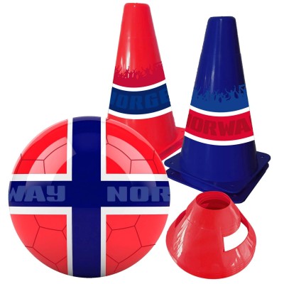 SportMe - Fotbollsset NORGE - Boll och Koner - A16038