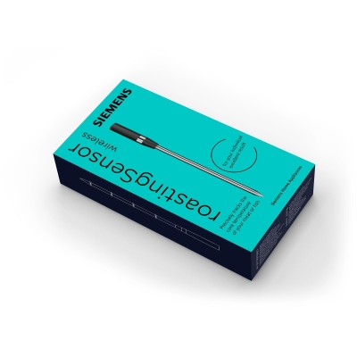 Siemens - HZ32WA00 - Trådlös stektermometer, 150 x 19 x 52 mm, ädelstål, Diskmaskinssäker, Lämplig för ugnsvagn