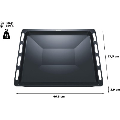 Siemens - HZ431002 - bakplåt, 29 x 465 x 375 mm, Diskmaskinssäker
