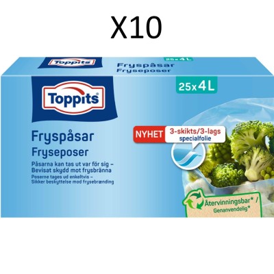 Toppits - Fryspåsar 4L 25st (10st/DFP) - A15630
