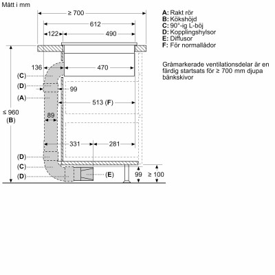Siemens - HZ9VDKR0 - Recirkulationsset