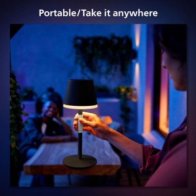 Philips Hue - Go Portabel bordslampa Svart/Mörkgrå - A10243