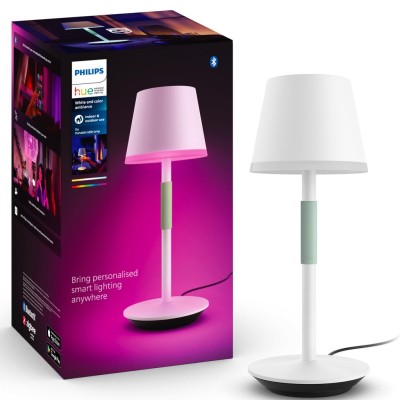 Philips Hue - Go Portabel bordslampa Vit/Salviagrön - A10244