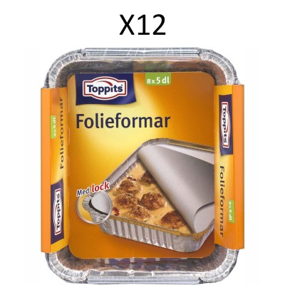 Toppits - Folieformar med Lock 5dl  12st DFP - A13792