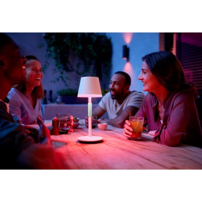 Philips Hue - Go Portabel bordslampa Vit/Salviagrön - A10244