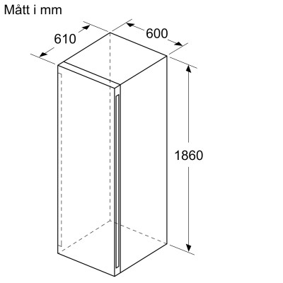 Siemens - KW36KATGA - iQ500, Fristående vinkyl, 186 x 60 cm