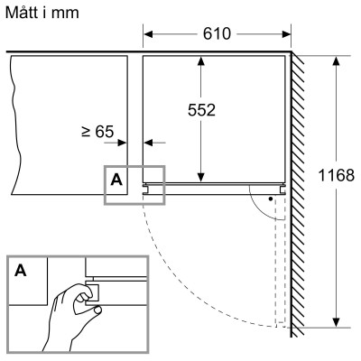 Siemens - KW36KATGA - iQ500, Fristående vinkyl, 186 x 60 cm