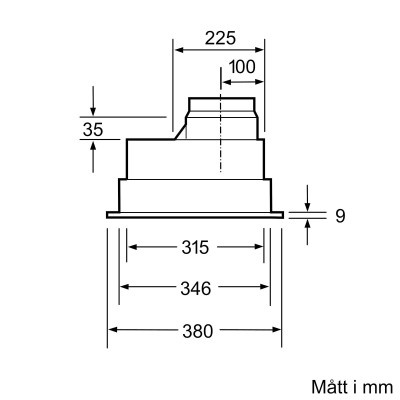 Siemens - LB55565 - iQ300, Inbyggnadsfläkt för skåp eller kåpa, 53 cm, Silvermetallic