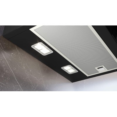 Siemens - LC67KFN60 - iQ300, Vägghängd köksfläkt, 60 cm, Klarglas med svart tryck, Svart