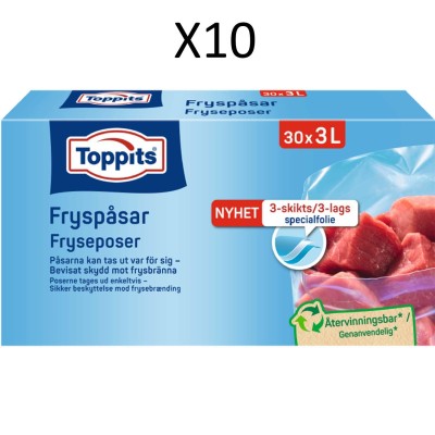 Toppits - Fryspåsar 3L 30st (10st/DFP) - A15629