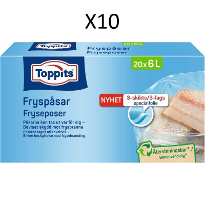 Toppits - Fryspåsar 6L 20st (10st/DFP) - A15631