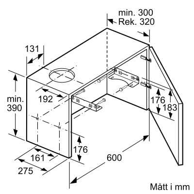 Siemens - LI64MA531 - iQ300, Utdragbar köksfläkt, 60 cm, Silvermetallic