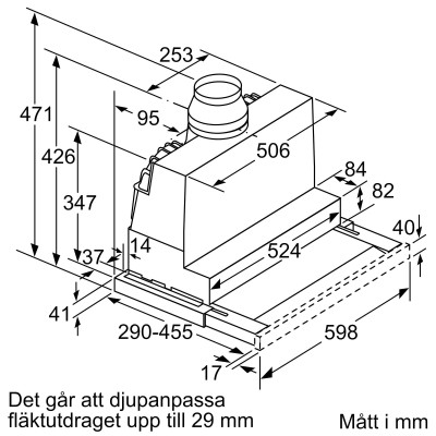 Siemens - LI67RB531 - iQ300, Utdragbar köksfläkt, 60 cm, Silvermetallic