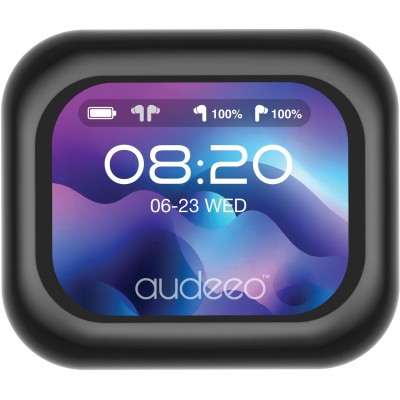 Audeeo - Hörlurar In-Ear TWS ANC ENC Screen Prism Svart - A15985