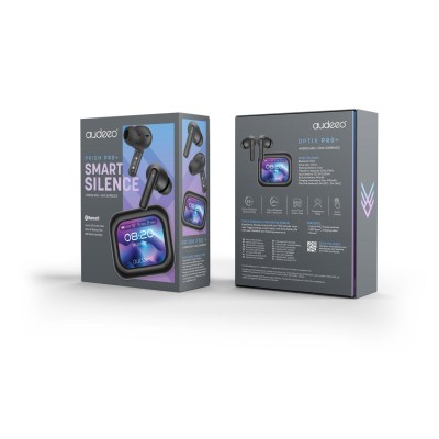 Audeeo - Hörlurar In-Ear TWS ANC ENC Screen Prism Svart - A15985