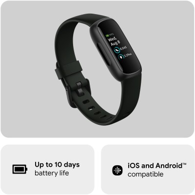 Fitbit - Inspire 3, Black/Midnight Zen - FB424BKBK