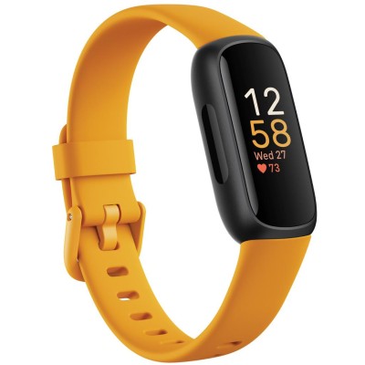 Fitbit - Inspire 3, Black/Morning Glow - FB424BKYW
