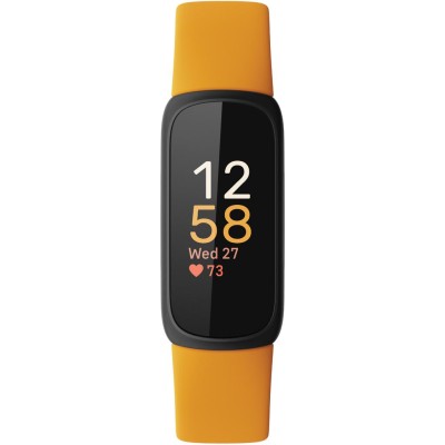 Fitbit - Inspire 3, Black/Morning Glow - FB424BKYW