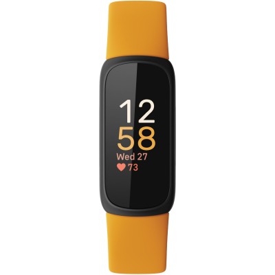 Fitbit - Inspire 3, Black/Morning Glow - FB424BKYW
