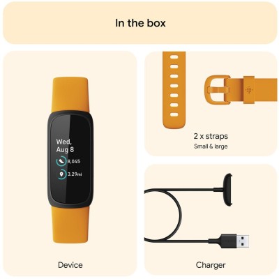 Fitbit - Inspire 3, Black/Morning Glow - FB424BKYW