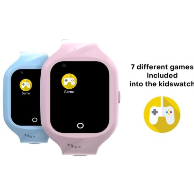 Celly - Kidswatch 4G Smartwatch för barn Blå + Rosa rem - A11168