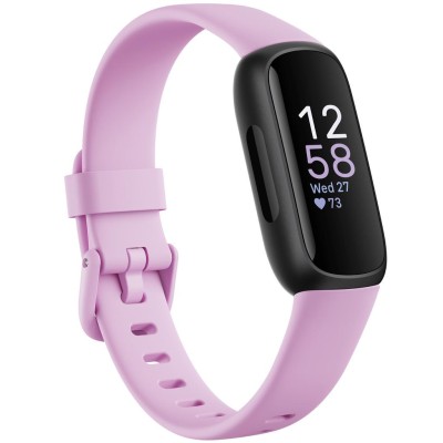 Fitbit - Inspire 3, Black/Lilac Bliss - FB424BKLV