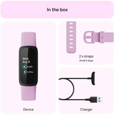 Fitbit - Inspire 3, Black/Lilac Bliss - FB424BKLV