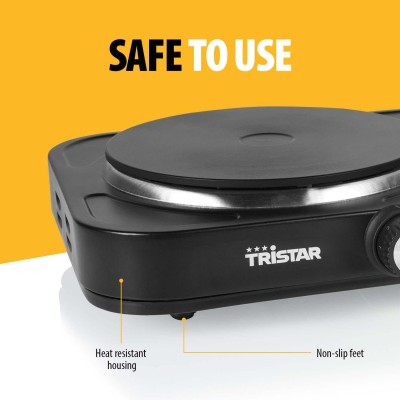 Tristar - Kokplatta dubbel 2500W - KP-6152 - A15480