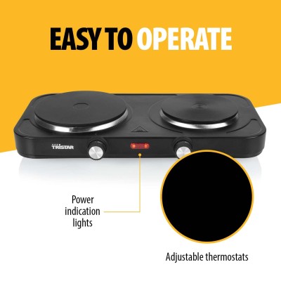 Tristar - Kokplatta dubbel 2500W - KP-6152 - A15480
