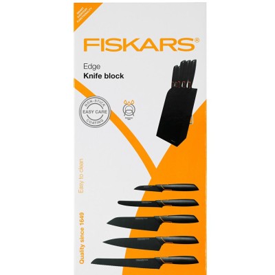 Fiskars - Knivblock Edge med 5 knivar - 1003099