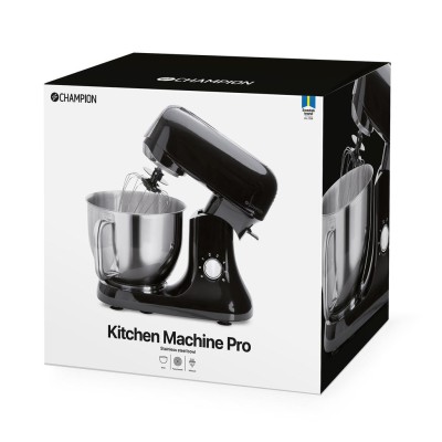 Champion - Köksmaskin Pro 6L 1200W KA400 Shiny Black - CHKA400B