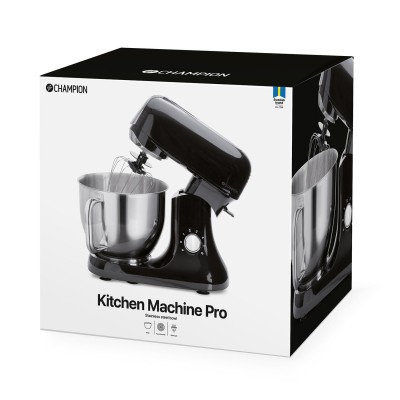 Champion - Köksmaskin Pro 6L 1200W KA400 Shiny Black - CHKA400B