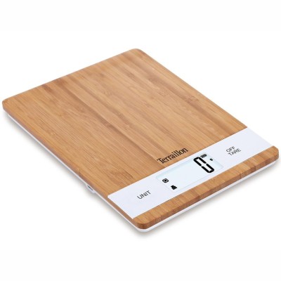 Terraillon - Köksvåg Bamboo Uppladdningsbar, 5 kg - A13470