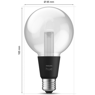 Philips Hue - Lightguide Globe 95mm E27 White and Color Ambiance - A13226
