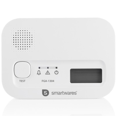 Smartwares - Kolmonoxidlarm 10 års-sensor - FGA-13041