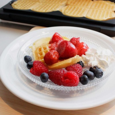 Våffeljärn Dubbelt Vitt Supreme 912.3 Keramiskt