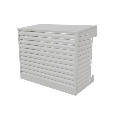 Värmepumpsskydd 1000 Aluminium Vit