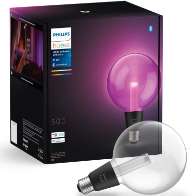 Philips Hue - Lightguide Globe Large 125mm E27 White and Color Ambiance - A13227