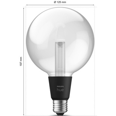 Philips Hue - Lightguide Globe Large 125mm E27 White and Color Ambiance - A13227