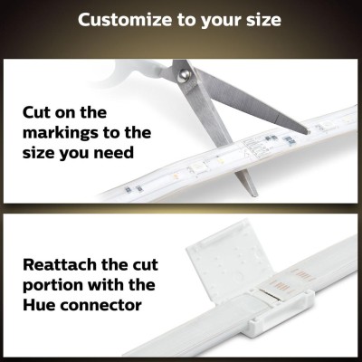 Philips Hue - Lightstrip Plus V4 1m extension White and color ambiance - 929002269201