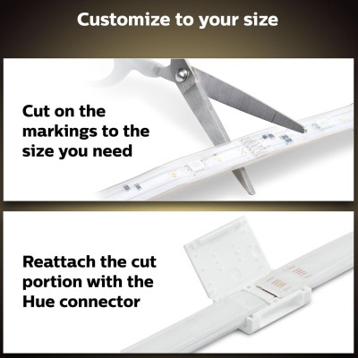 Philips Hue - Lightstrip Plus V4 1m extension White and color ambiance - 929002269201