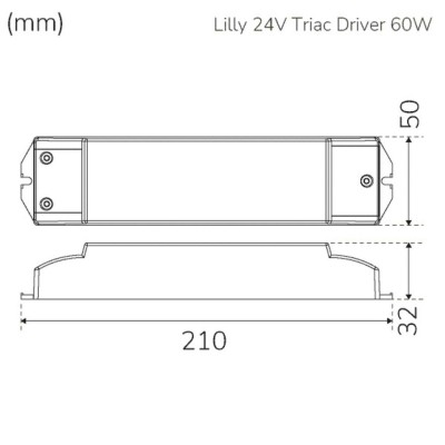 Llitt - Lilly Driver Transformator för LED-strip 24V 0-60W IP20 - A12410