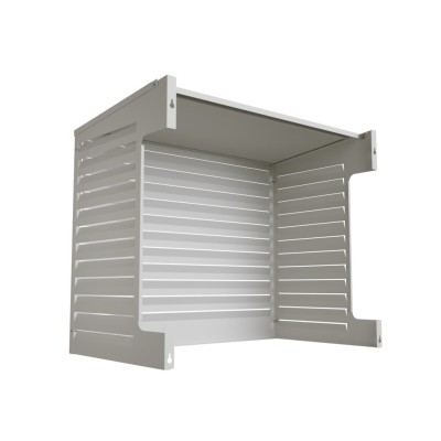 Värmepumpsskydd 1000 Aluminium Vit