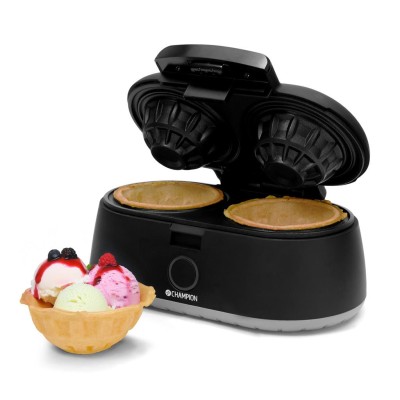 Våffelskålsjärn Health Dubbelt 1000W VS400 Svart