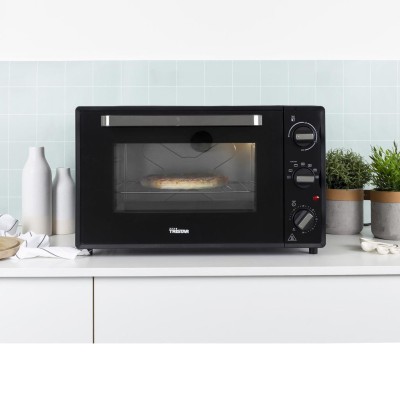 Varmluftsugn 48l Svart Timer