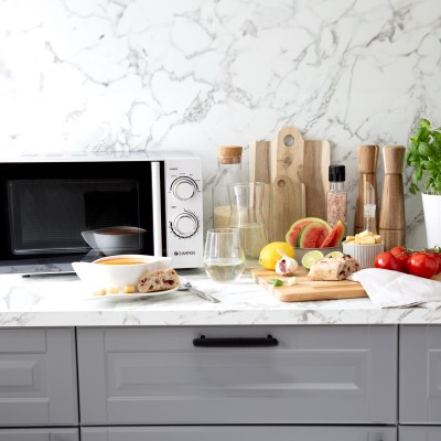 Champion - Mikrovågsugn 20L 700W MW212 Vit - CHMW212