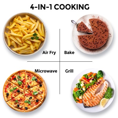 Toshiba - Mikrovågsugn 26L, 3 i 1 Grill/Airfryer 900/1000/2100W - A14323