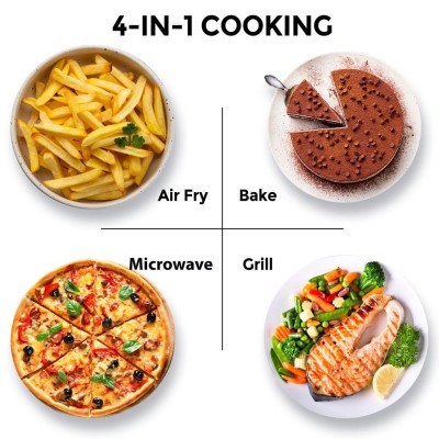 Toshiba - Mikrovågsugn 26L, 3 i 1 Grill/Airfryer 900/1000/2100W - A14323