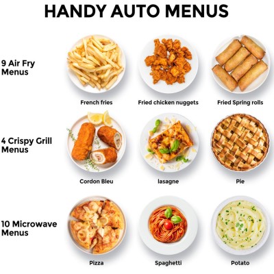 Toshiba - Mikrovågsugn 26L, 3 i 1 Grill/Airfryer 900/1000/2100W - A14323