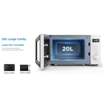 Midea - Mikrovågsugn med Grill 20L 700/1000W - A14326